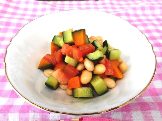 夏野菜のチョップドサラダの画像
