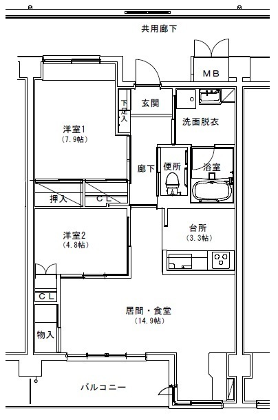 Cタイプの間取り