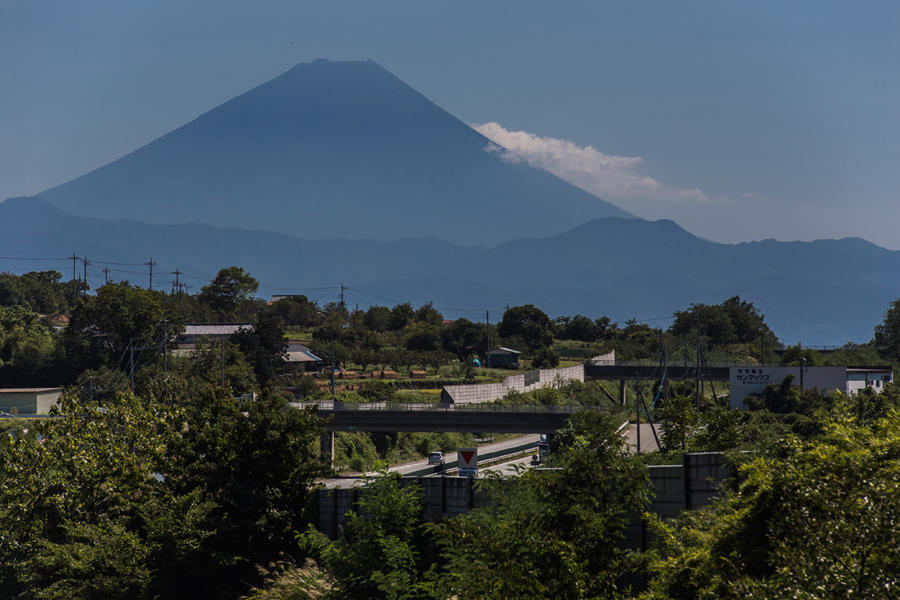 明野町上手から望む富士山