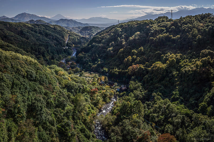 07.高原大橋からの八ヶ岳と川俣川渓谷 10