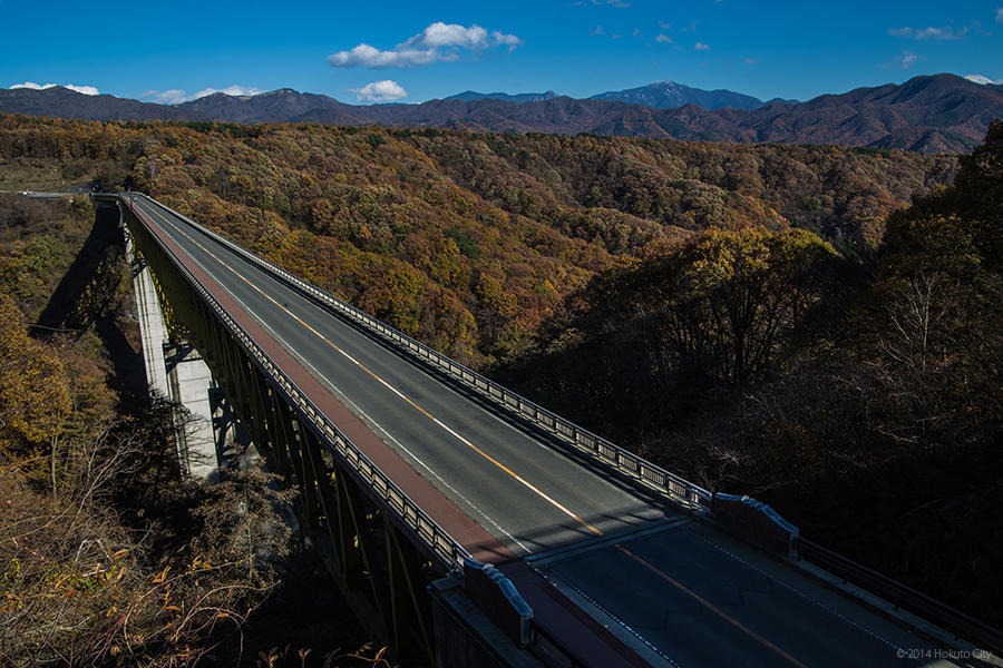 07.高原大橋からの八ヶ岳と川俣川渓谷 16