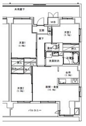 Aタイプ（3LDK角部屋）